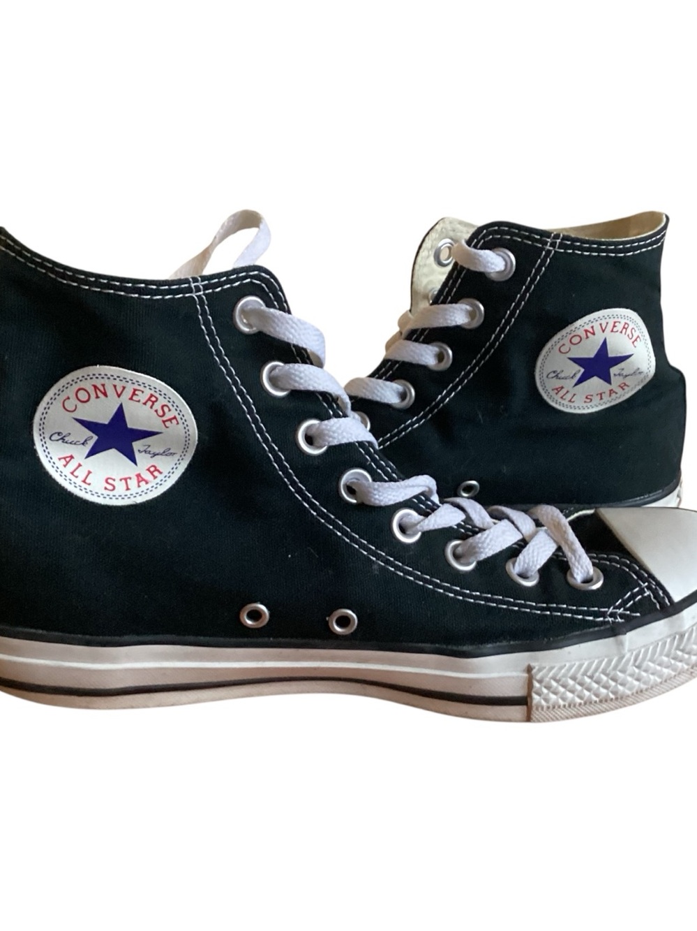 Converse High Top Black Sneakers Ladies size 9